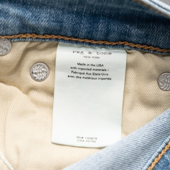 Rag & Bone. Nina High-Rise Button-Fly Skinny Jeans. - Picture 11 of 11